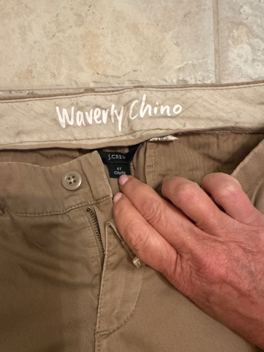 J. Crew Waverly Chino Pants in Khaki